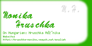 monika hruschka business card